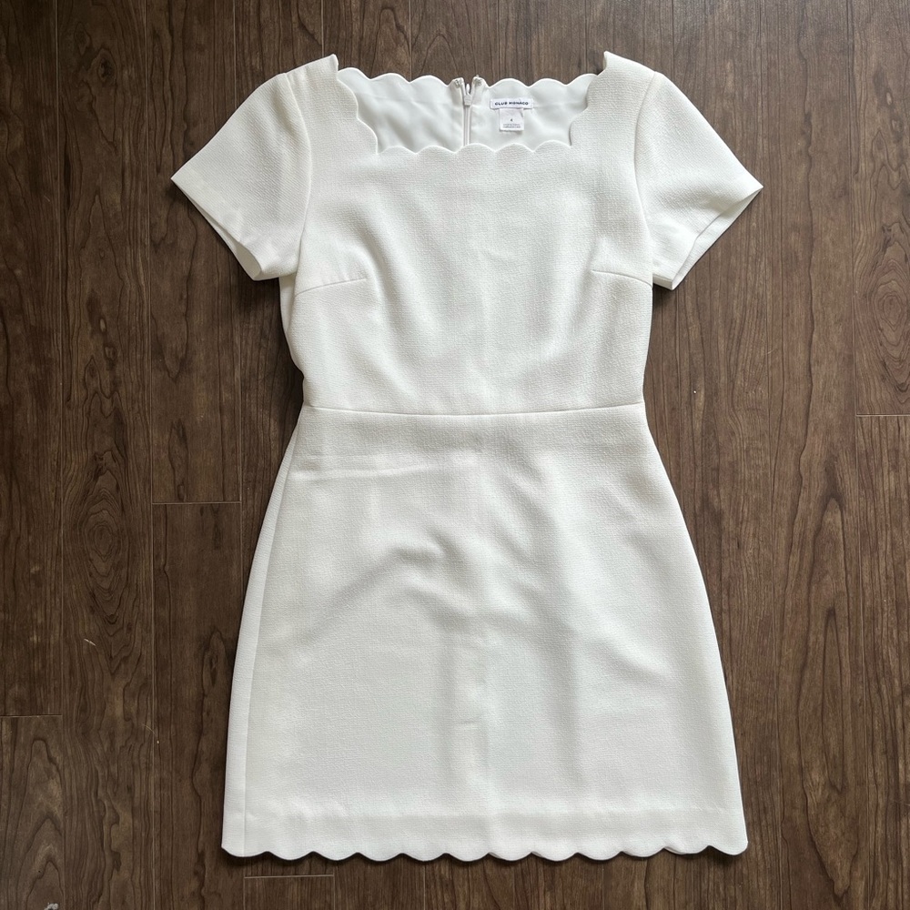 Club Monaco Scallop Mini Dress - Picture 1 of 3